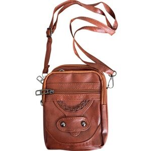 NWOT Brown Crossbody Bag